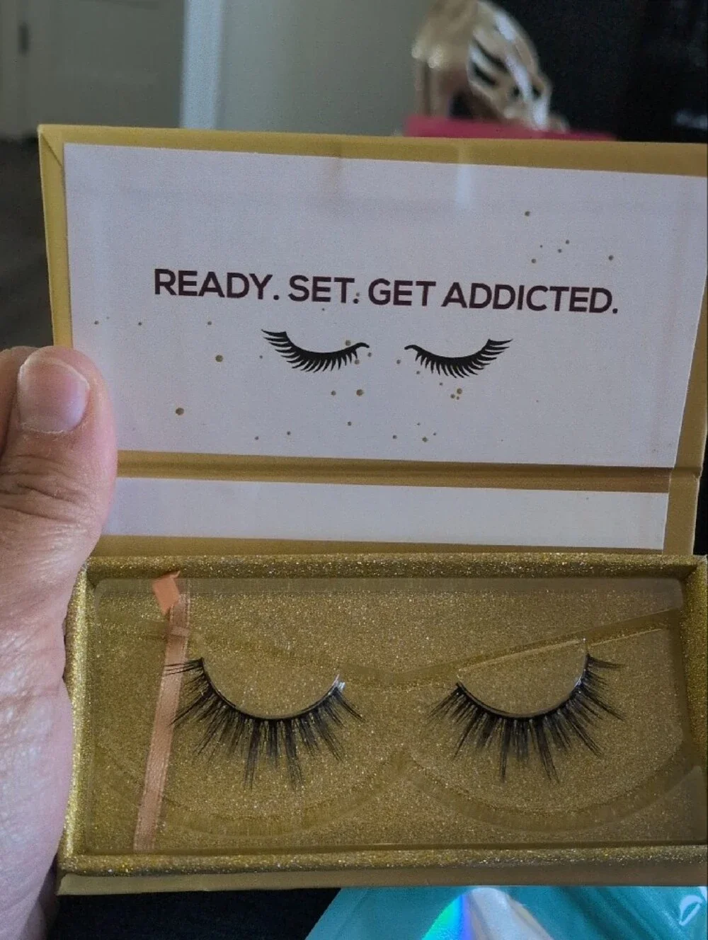 Luxury Lashes - White & Gold Faux Mink Eyelashes